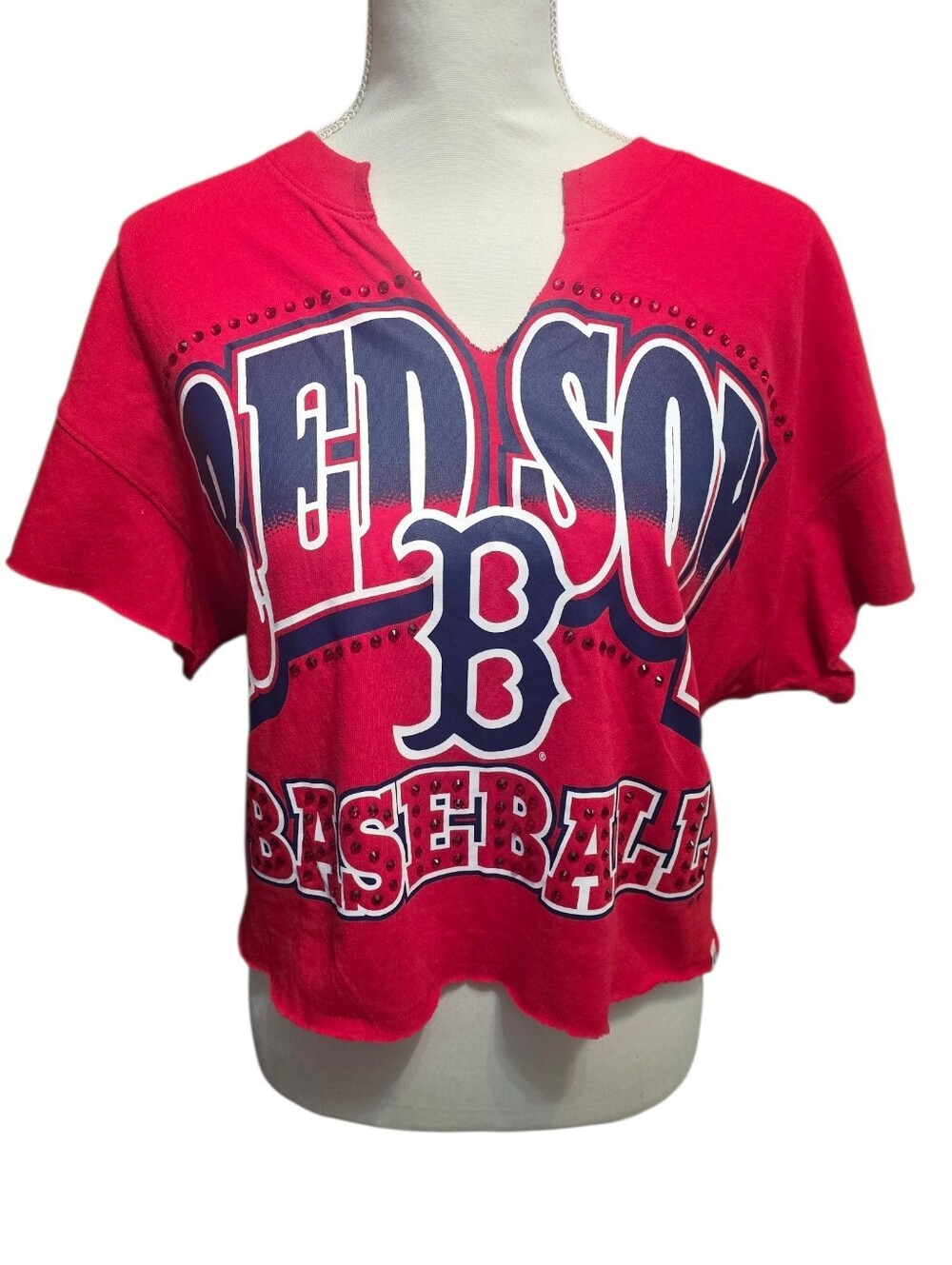 Boston Red Sox Red Baseball Graphic Tee